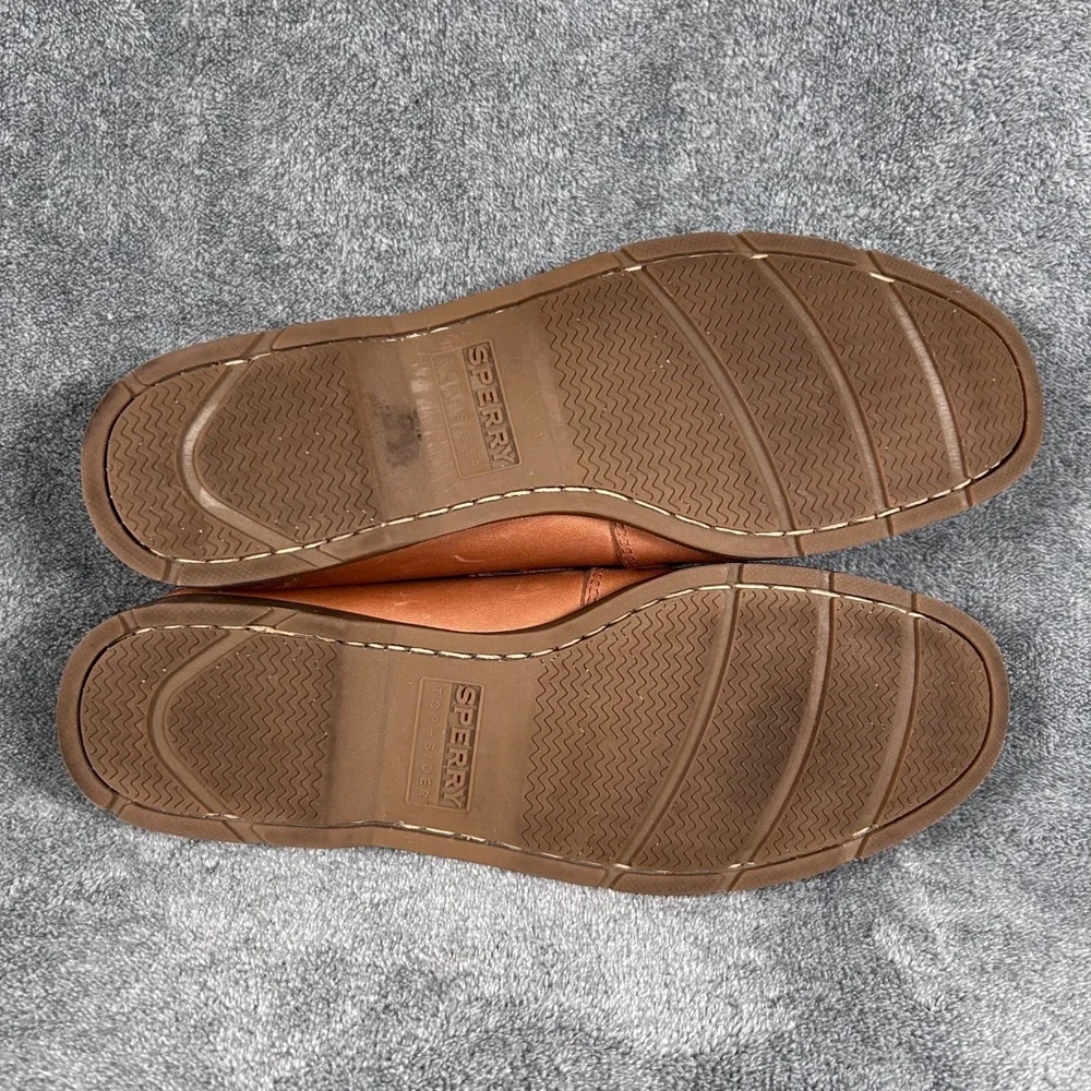 Sperry Top Sider Boat Shoes Mens 11M Brown Leather Classic  Lace Up - Picture 9 of 11